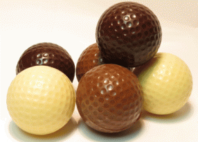 chocolade golfbal klm open